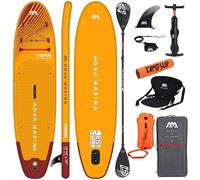 CampSup Aqua Marina Fusion Before Sunset Combo Plus - Planche de SUP gonflable polyvalente pour débutants - Kit complet - Édition limitée