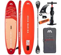 CampSup Aqua Marina Monster Sky Glider 2026 12'0" + Paddle Dual-Tech - Planche de SUP gonflable polyvalente pour débutants - Kit complet - Édition limitée - Rouge