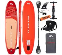 CampSup Aqua Marina Monster Sky Glider 2026 Combo - Planche de SUP gonflable polyvalente pour débutants - Kit complet - Édition limitée - Rouge