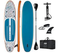 CampSup Aqua Marina Pure Air Tropic - Planche de SUP gonflable polyvalente pour débutants avec double pagaie - Kit complet de planche de stand up paddle