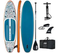 CampSup Aqua Marina Pure Air Tropic - Planche de SUP gonflable polyvalente pour débutants avec pagaie - Kit complet - 320 x 81 x 15 cm