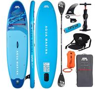 CampSup Aqua Marina Vapor Aqua Splash 2026 Combo Plus - Planche de SUP gonflable polyvalente pour débutants - Kit complet - Édition limitée - Bleu