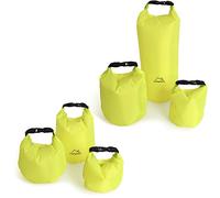CampTeck 1.5L, 2.5L & 3.5L Sac Nautique Sacs Résistant à l'eau pour Camping, Rafting, Pêche, Canoë, Canotage, Kayak, Snowboard, Natation, Plongée etc. - Vert Fluo
