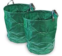 CampTeck 2x 500L Sac de Déchets Ordures de Jardin Robuste Sac Jardin Réutilisable Herbes Feuilles