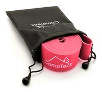 CampTeck Bande Elastique Etirement Ballet Sangle Stretch pour Danse, Yoga, Aérobic, Gymnastique, Pilâtes, Flexibilité, etc. - Rose, 225cm (L)