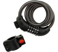 CampTeck U6609 Câble Antivol à Code 5 Chiffres Cadenas Combinaison Robuste avec Support de Montage Compatible avec Vélo, Bicyclette, Scooters, etc.