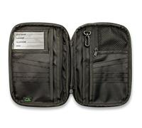 CampTeck U6681 Portefeuille Passeport Faraday Signal Blocage RFID Organiseur de Voyage pour Documents, Billets D’Avion, Argent, Clé, Carte D’embarquement etc - Noir