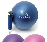 CampTeck U6812 Ballon Pilates 23cm Plastique Anti-Eclatement Mini Ballon de Gymnastique pour Fitness, Exercice, Gym, Yoga, etc. avec Pompe à Main - Bleu