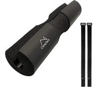 CampTeck U6814 Manchon Squat Barre Avec Des Sangles Olympique Barbell Pad pour les Exercises de Hip Thrusts, Hanche, Haltérophilie, Squats et beaucoup plus - Noir