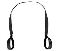 CampTeck U6820 Sangle Tapis Yoga Réglable Polyester 180cm x 3.8cm Epaule Badoulière Résistante Yoga Mat pour Pilates, Exercices, Aerobic, Fitness, Tapis de Sport et Outdoor - Noir