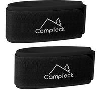 CampTeck U6890 - Skis Attaches, Ski Strap, Bande de Ski - 1 Paire (2 Sangles) - Bande de Ski pour Le Transport, Le Voyage et Le Rangement - Noir