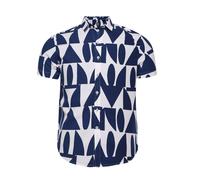 Campus Sutra Chemise 'Nolan' marine / blanc, Taille S