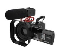 Camrondage de Caméra Vidéo 5k HD WiFi 3 Pouces Tactile Tactile 18x Zoom Numérique Dv Extérieur Caméscope avec Sunshade and Stand