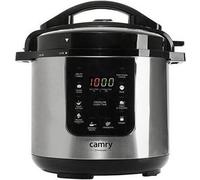 Camry | Autocuiseur | CR 6409 | 1500 W | Pot en aluminium | 6 L | Nombre de programmes 8 | Acier inoxydable/noir