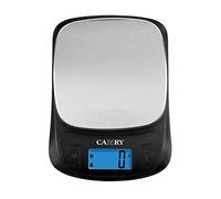 CAMRY Balance de Cuisine Numérique Poids lb/oz/ml/g/lb Mini Balance Électronique Professionnelle Haute pour Voyage Camping On the Go Café Faire des Repas 5kg/11lb - Noir/Acier Inoxydable
