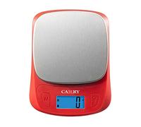 CAMRY Balance de Cuisine Numérique Ultra Mince Poids lb/oz/ml/g/lb Mini Balance Électronique Professionnelle Haute Précision 1g pour Voyage Camping Café Faire des Repas-Rough/Acier Inoxydable