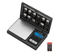 CAMRY Balance de poche numérique 500 g/0,01 g, Noir | Balance de précision avec 6 unités (g/oz/gn/ct/dwt/ozt), 2 piles AAA et des dimensions de 12,5 x 3 x 1,8 cm