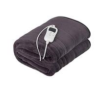 CAMRY CR-7418 Couverture électrique Double, 120 W, 8 Niveaux de température, minuteur, Lavable, 150 x 180 cm, Protection Contre la surchauffe, Doublure Polaire, Gris, 160 x 180 cm