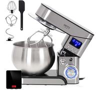 Camry CR4223B Robot pâtissier professionnel en acier inoxydable avec balance de cuisine 2 000 W max. 5 l 6 vitesses