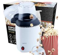 Machine à pop-corn : Machine à pop-corn, air chaud sans huile, design moderne,, CR 4458, 1200, Blanc