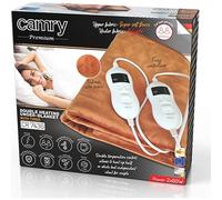 Camry Chauffe-lit électrique CR7436 – 150×160 cm, 8 niveaux, minuterie, lavable, 120W, marron