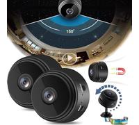 Camtrix Mini caméra de sécurité magnétique sans fil HD 1080p, vision nocturne, détection de mouvement, caméras cachées avec application pour la maison, l'intérieur et l'extérieur (2 pièces)