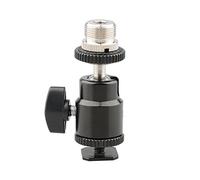 CAMVATE 5/8"-27 Accessoire pour Appareil Photo Support à Chaud ou Froid Chaussure avec tête Mini Ball - Multifonction avec Joint Pivotant Amovible Froid Chaussures Support