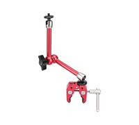 CAMVATE Bras magique articulé Super crabe de 25,4 cm pour moniteur, lampes flash LED (rouge) - 3118