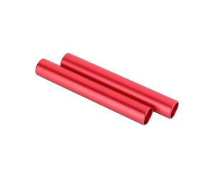 CAMVATE Paire de tiges en aluminium 15 mm (rouge, 10 cm) - 3562