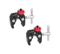 CAMVATE Super Crab Lot de 2 colliers de serrage avec vis 6,35 mm - 20 pour supports de microphone