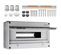 CAMWAY Boîtier Électrique Extérieur 18 Modules IP65 Étanche Coffret de Distribution pour Disjoncteurs et Modules Électriques Installation Murale Facile pour (Jardin, Garage, Maison)