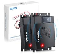 CAMWAY Répulsif Ultrason Souris pour Voiture DC 12V Répulsif Ultrason Rongeur Connexion à La Batterie de Voiture avec Voyants de Travail Nouvelle Version Ligne d'Extension 50cm Nouveau (2)