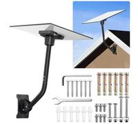 CAMWAY Support Starlink Gen 3 kit de Montage Starlink Réglable à 360 Support Mural/Support de Toit en Alliage d'A luminium Incluant un Adaptateur pour Tube Starlink Gen 3