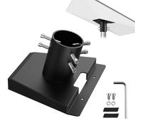 CAMWAYSupport Starlink Gen 3, Support Mural Starlink V3 Réglable à 360° & Inclinable 20°,Kit de Montage sur Mât pour Starlink Gen3-Adaptateur de Tube Starlink Gen 3 pour Compatible Toit, Mur