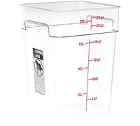 Camwear Boîte de conservation alimentaire carrée en polycarbonate 22 l