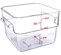 Camwear Boîte de conservation carrée en polycarbonate, 12 litres