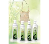 Camylle - Sélection Brume de Hammam avec en cadeau un superbe sac en coton comprenant quatre flacons : 1 x 250ml Eucalyptus/Menthe - 1 x 250ml Fleur d'Orangers - 1 x 250ml Elinya - 1 x 250ml Orient