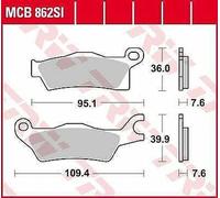 Can Am (Brp) Outlander 650 Efi 6x6 2015-2017 TRW Tr Série Tout-Terrain Freins