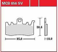 Can Am (Brp) Spyder 1330 F3-S 2021-2022 TRW Sv Série Sindered Frein Coussinets
