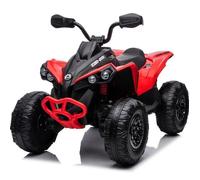 CAN-AM Renegade Quad Électrique 12V - Rouge - 3 à 7 ans - Licence Officielle - 4x4 - Pneus EVA