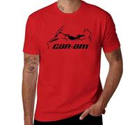 Can|Am RT T-shirt de moto classique pour homme Motif graphique, Rouge, 5XL