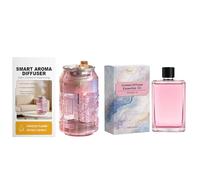 Can Aromas Diffuser, Oil Air Freshener Device, Compact Unit with Ultrasonic Mist Output System, Portable Scent Vaporizer Machine, Home Fragrance with Modern Design, Air Freshener for Living Room