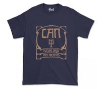 Can Future Days T-Shirt Kraut Psychedelic Rock Band T-Shirt Music German Can Blue L