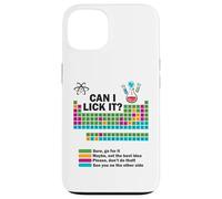 Can I Lick It Funny Chemistry Tableau périodique des éléments Coque pour iPhone 13