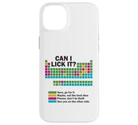 Can I Lick It Funny Chemistry Tableau périodique des éléments Coque pour iPhone 14 Plus