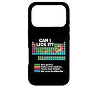 Can I Lick It Funny Chemistry Tableau périodique des éléments Coque pour iPhone 17 Pro
