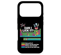 Can I Lick It Funny Chemistry Tableau périodique des éléments Coque pour iPhone 17 Pro
