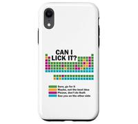 Can I Lick It Funny Chemistry Tableau périodique des éléments Coque pour iPhone XR