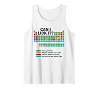 Can I Lick It Funny Chemistry Tableau périodique des éléments Débardeur