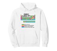 Can I Lick It Funny Chemistry Tableau périodique des éléments Sweat à Capuche